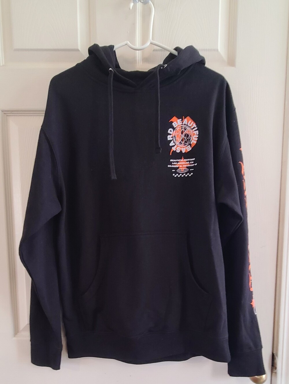 Philip DeFranco Beautiful Bastard Men's Black Graphic Hoodie Size M